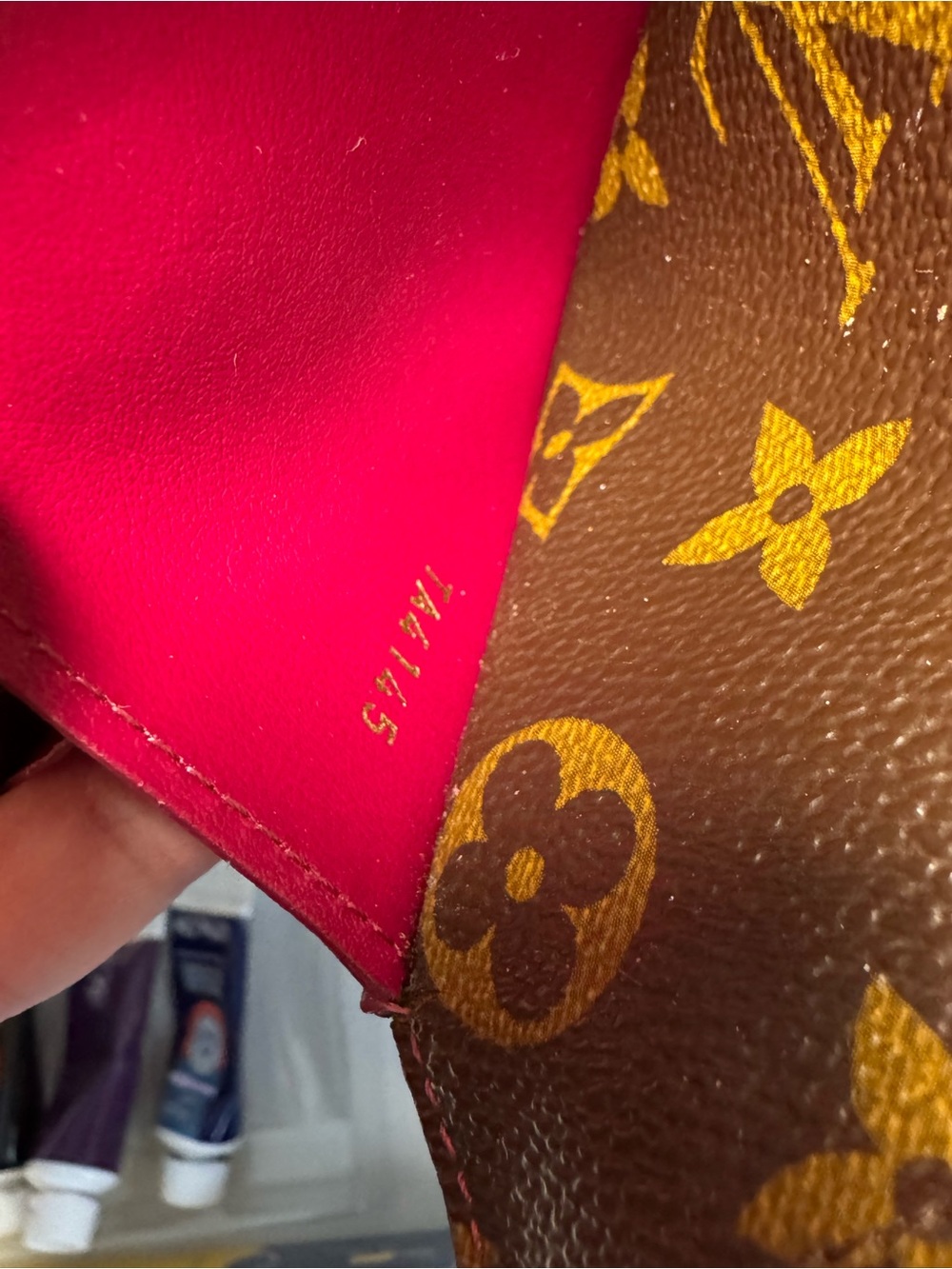Louis Vuitton Monogram Canvas Brown & Gold Flap Wallet - Picture 9 of 11